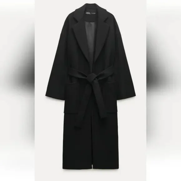ZARA VENTED MANTECO WOOL COAT ZW COLLECTION - Picture 8 of 11